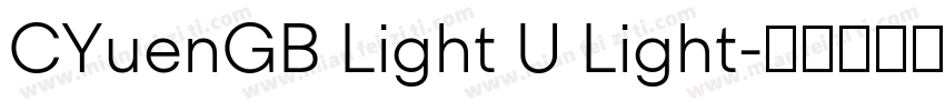 CYuenGB Light U Light字体转换